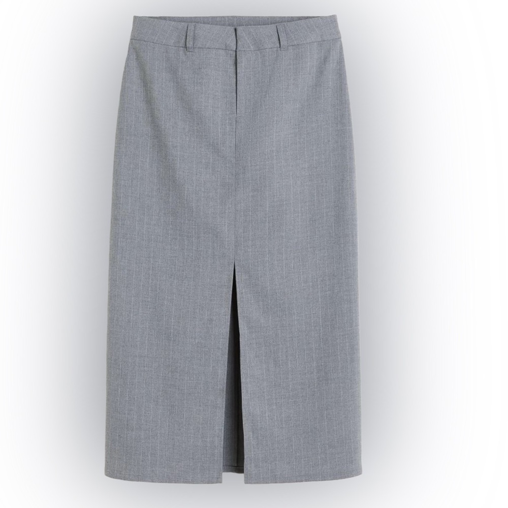 H&M Tailored Pinstripe Skirt NWT